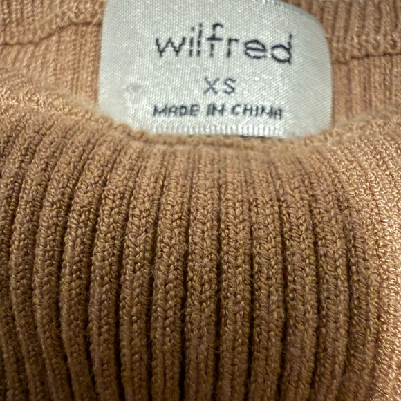 Aritzia Wilfred Cutout Knit Top in Light Brown Size XS - Picture 5 of 5
